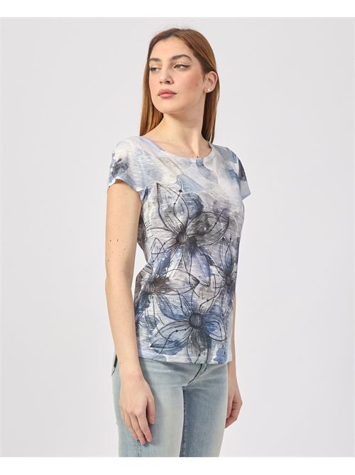 Yes Zee Crew Neck T-Shirt with Sublimation Print YES ZEE | T236-Y3022713